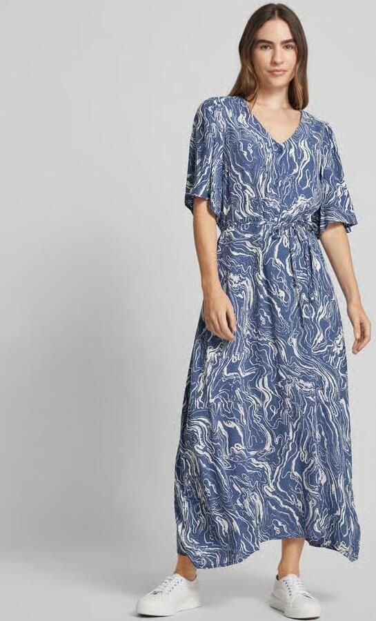 Kaffe Maxi-jurk met strikceintuur model 'arona' - Foto 2