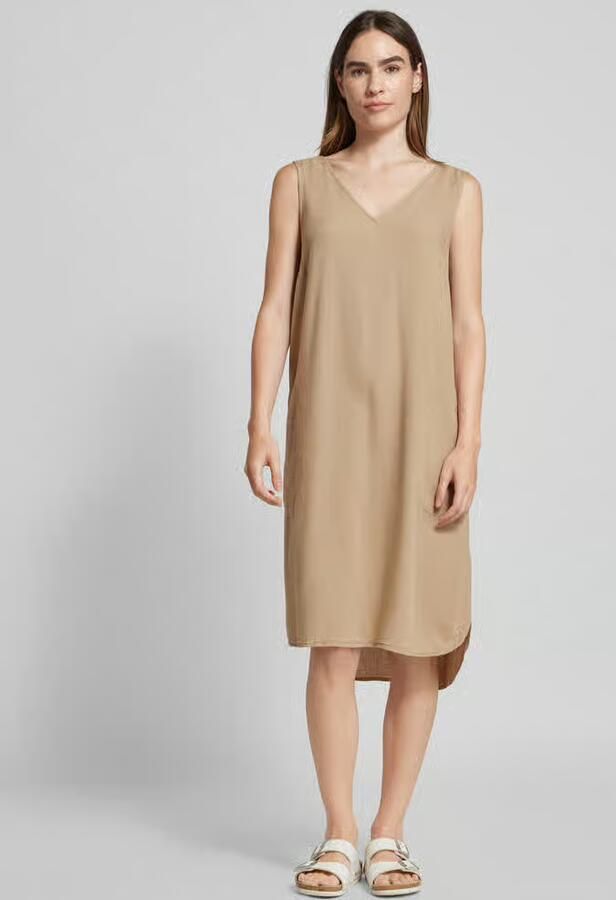 Kaffe Mini-jurk van een mix van viscose en linnen model 'milia' - Foto 2