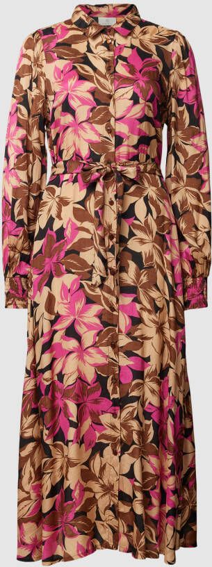 Kaffe Overhemdjurk met all-over print model 'Dorita'