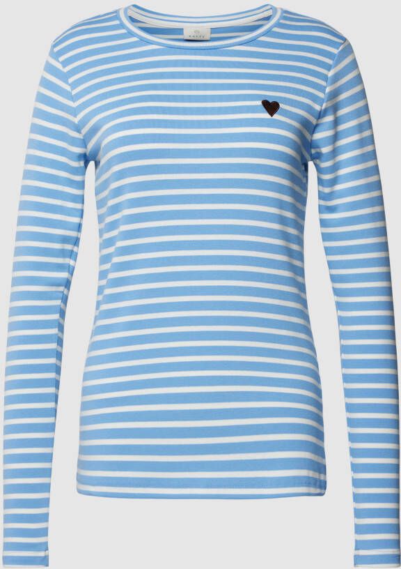Kaffe Shirt met lange mouwen en motiefstitching model 'Liddy'