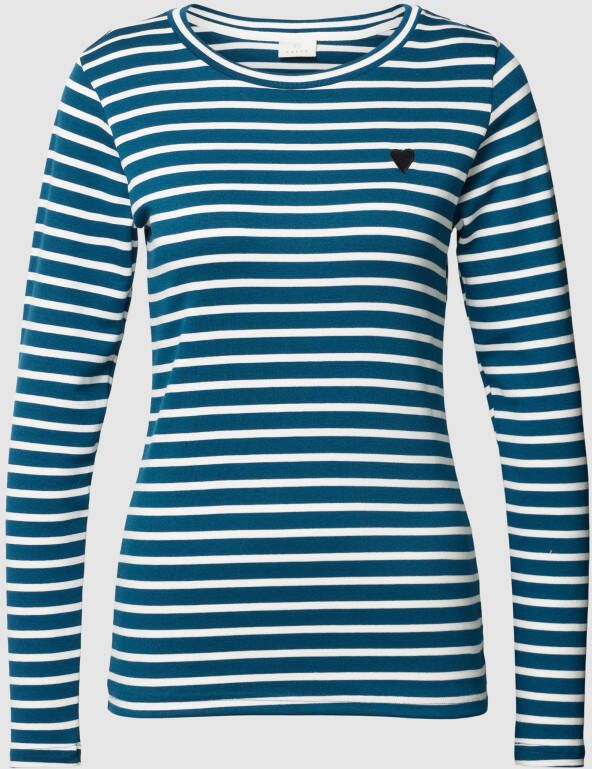 Kaffe Shirt met lange mouwen en streepmotief model 'Liddy'