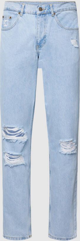 Karl Kani Jeans met logostitching model 'Retro Tapered Workwear'