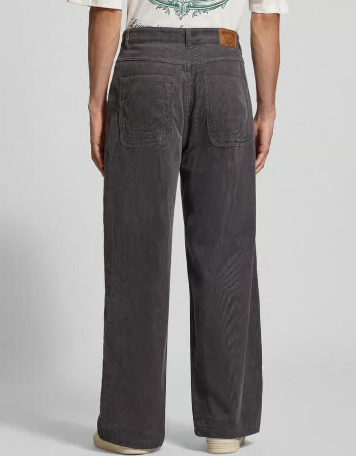 Karl Kani baggy fit corduroy broek van pure katoen met labelstitching - Foto 3