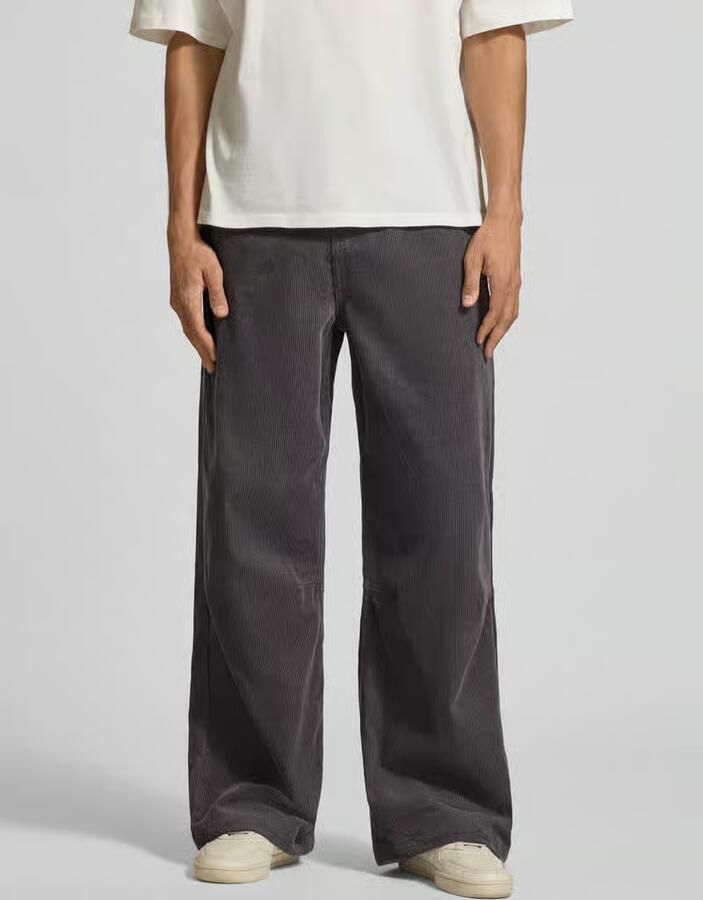 Karl Kani baggy fit corduroy broek van pure katoen met labelstitching - Foto 2