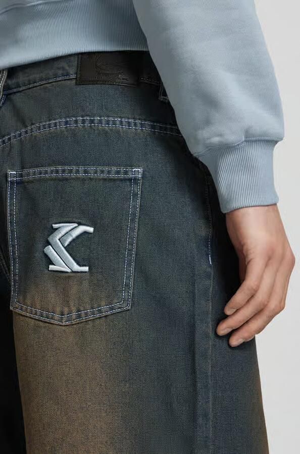 Karl Kani Baggy fit korte jeans in 5-pocketmodel