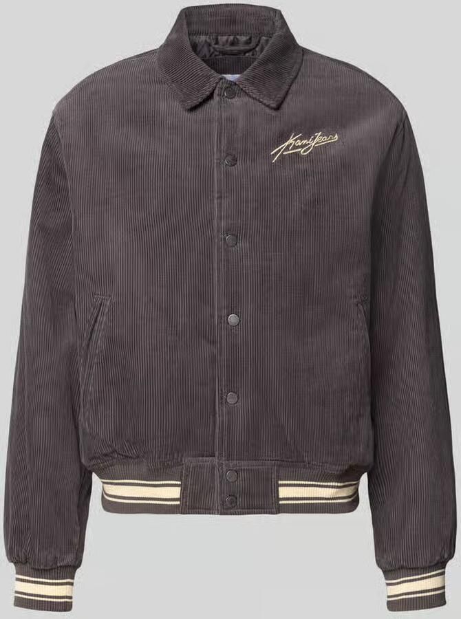 Karl Kani College-jack van corduroy met labelstitching