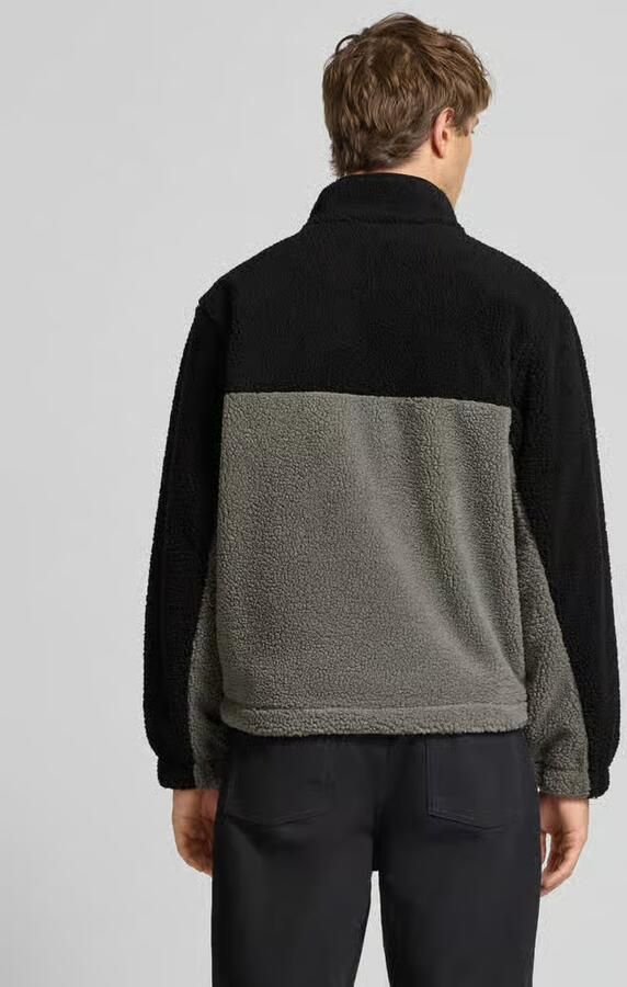 Karl Kani Signature Rubber Patch Teddy Zip Jacket Men Bomberjacks zwart Maat XS Kleding - Foto 4
