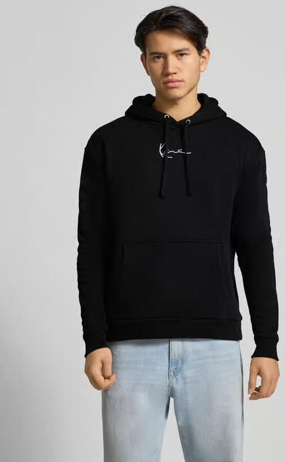 Karl Kani Regular fit hoodie met logostitching model 'Signature' - Foto 3