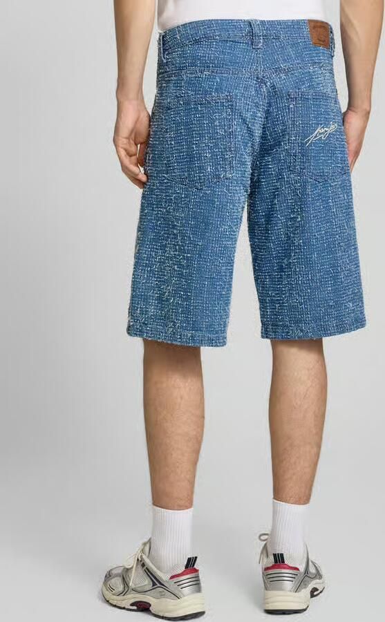 Karl Kani Korte jeans met structuurpatroon en steekzakken - Foto 2