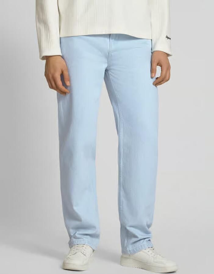 Karl Kani Small Signature Baggy Five Pocket Denim Spijkerbroeken Heren bleached blue maat: 28 beschikbare maaten:28 30 32 34 36 38 - Foto 6