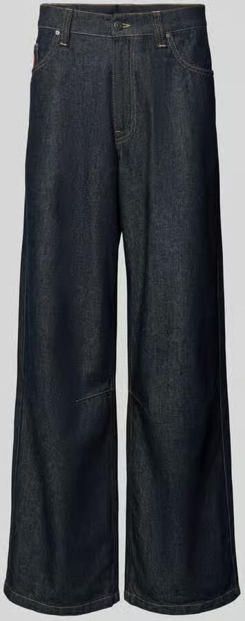 Karl Kani Small Signature Baggy Five Pocket Denim Spijkerbroeken Heren bleached blue maat: 28 beschikbare maaten:28 30 32 34 36 38 - Foto 4