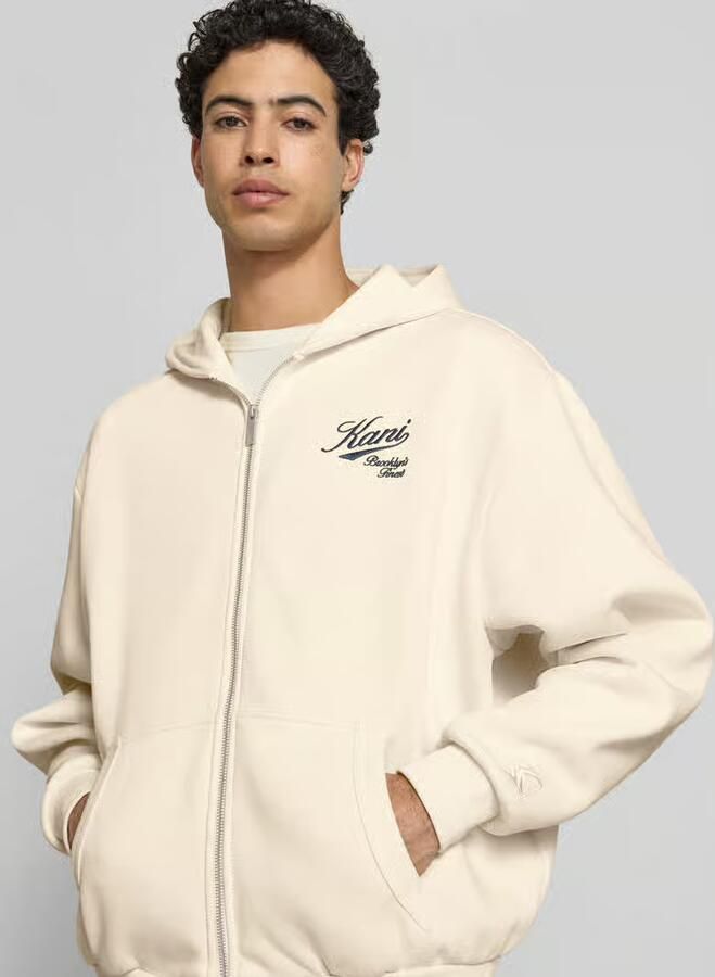 Karl Kani oversized sweatjack met gestikt logo