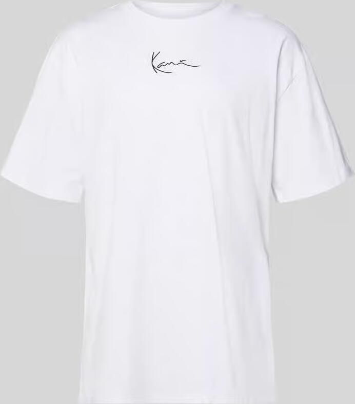 Karl Kani Signature Tee Lente Zomer Collectie Katoen White Heren - Foto 3