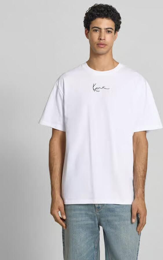 Karl Kani Signature Tee Lente Zomer Collectie Katoen White Heren - Foto 5