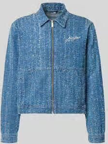Karl Kani regular fit jack in denimlook met structuurpatroon