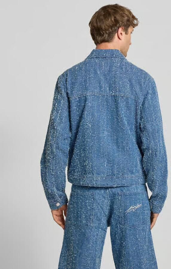 Karl Kani regular fit jack in denimlook met structuurpatroon - Foto 3