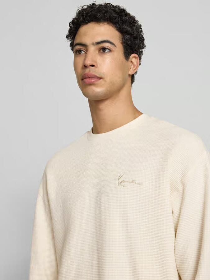 Karl Kani Regular fit sweatshirt met Structuurpatroon
