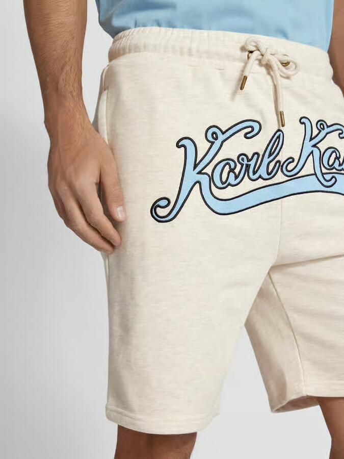Karl Kani Small Signature Diner Sweatshorts Men Sportshorts beige Maat XL Kleding - Foto 3