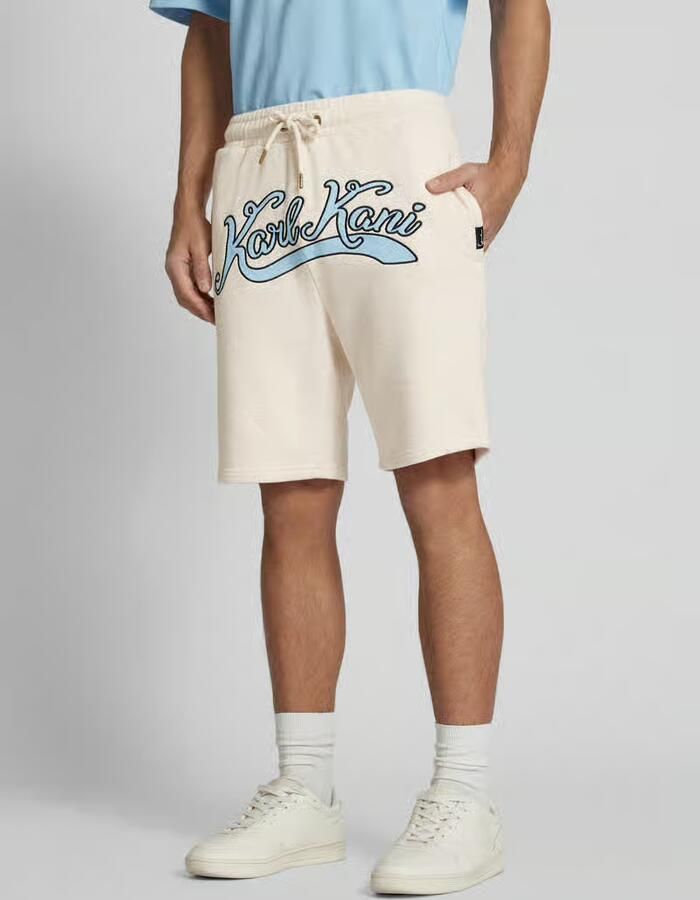 Karl Kani Small Signature Diner Sweatshorts Men Sportshorts beige Maat XL Kleding - Foto 3