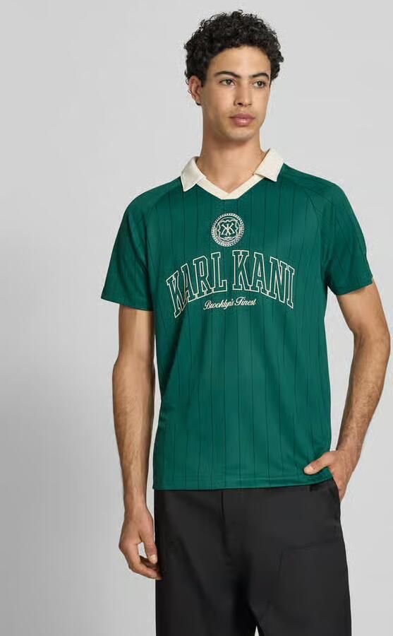 Karl Kani regular fit T-shirt met platte kraag - Foto 3