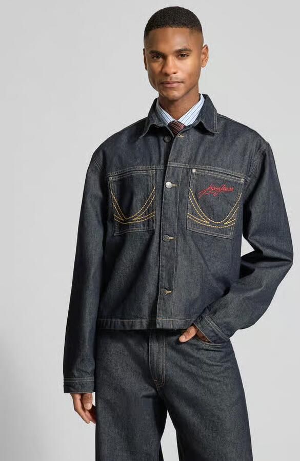 Karl Kani Relaxed fit jeansjack met siernaden - Foto 3