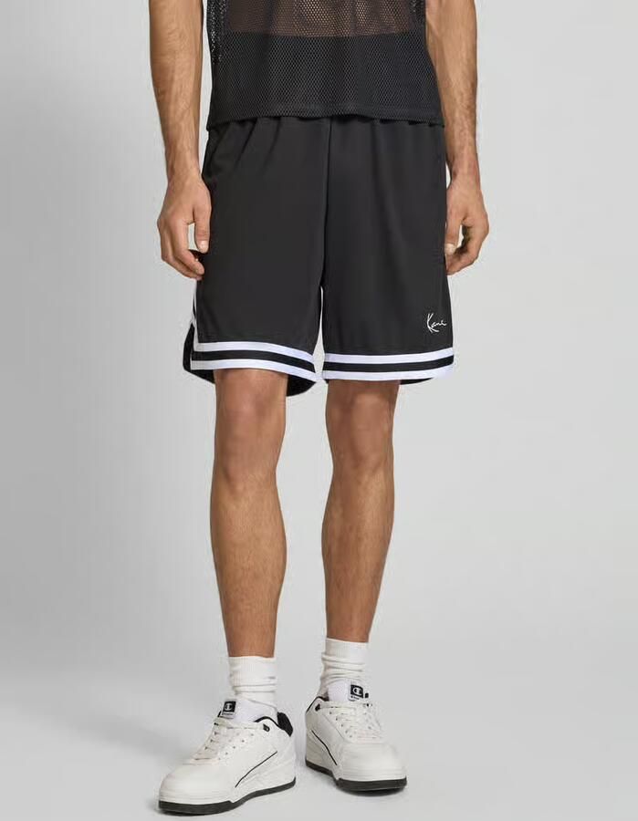 Karl Kani Signature Mesh Shorts Sportshorts Kleding black white maat: XXL beschikbare maaten:S M L XL XS XXL - Foto 4
