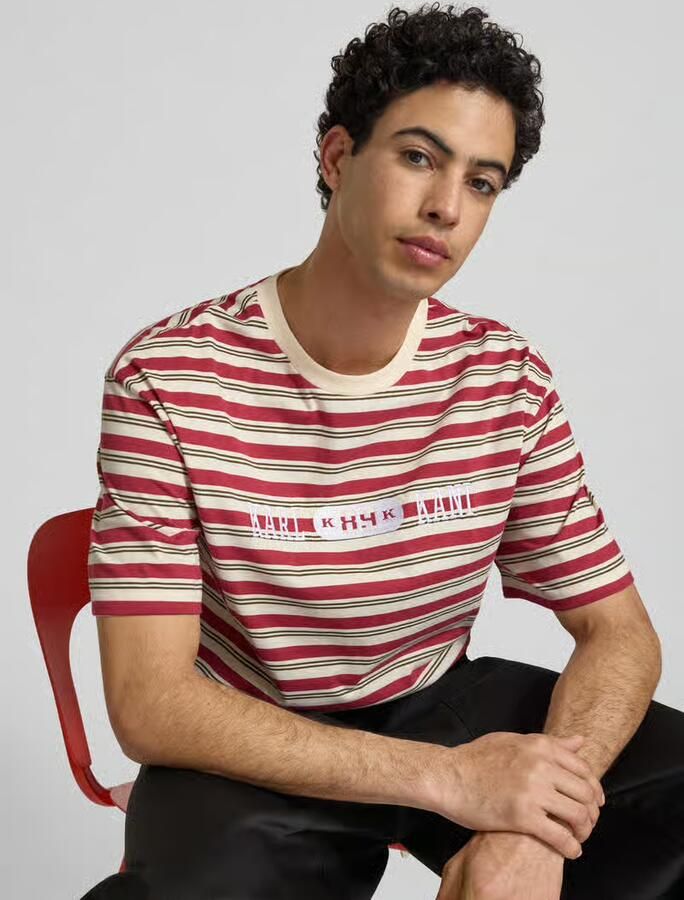Karl Kani relaxed fit T-shirt met logostitching model 'Heritage'