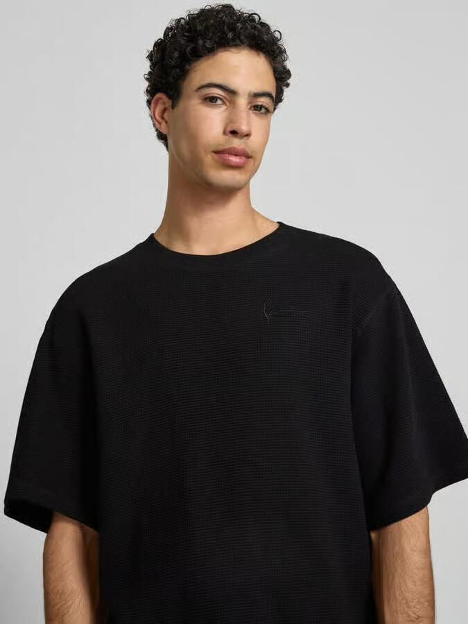 Karl Kani relaxed fit T-shirt met structuurpatroon