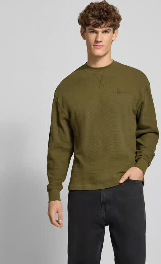 Karl Kani Shirt met lange mouwen en labelstitching - Foto 2