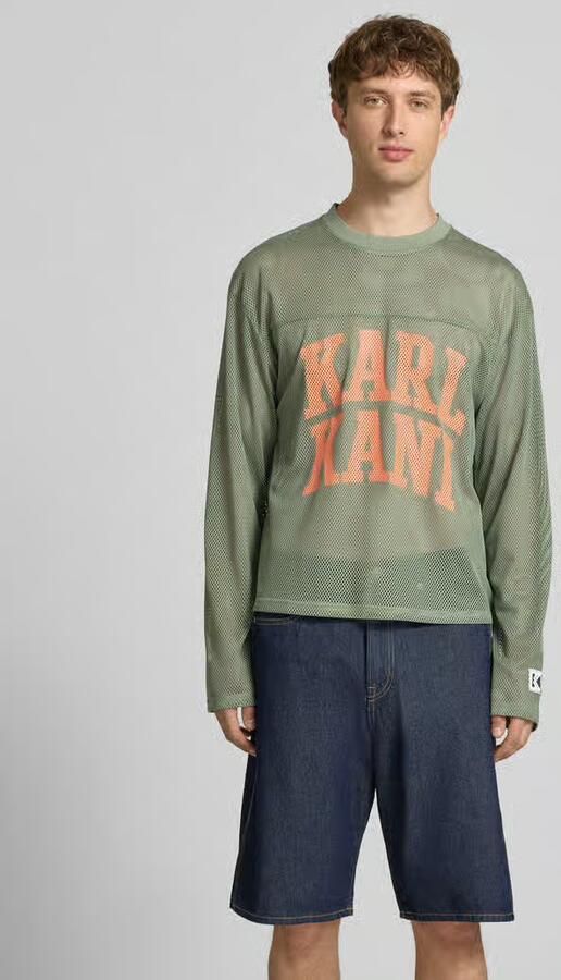 Karl Kani Shirt met lange mouwen met labelpatch en ronde hals - Foto 3