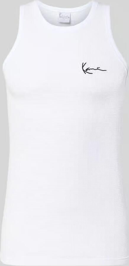 Karl Kani Chest Signature Essential Waffle Tanktop men Tanktops wit Maat XS Kleding - Foto 2
