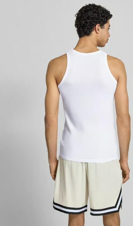 Karl Kani Chest Signature Essential Waffle Tanktop men Tanktops wit Maat XS Kleding