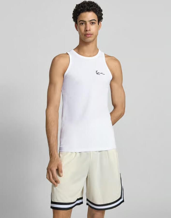 Karl Kani Chest Signature Essential Waffle Tanktop men Tanktops wit Maat XS Kleding - Foto 2