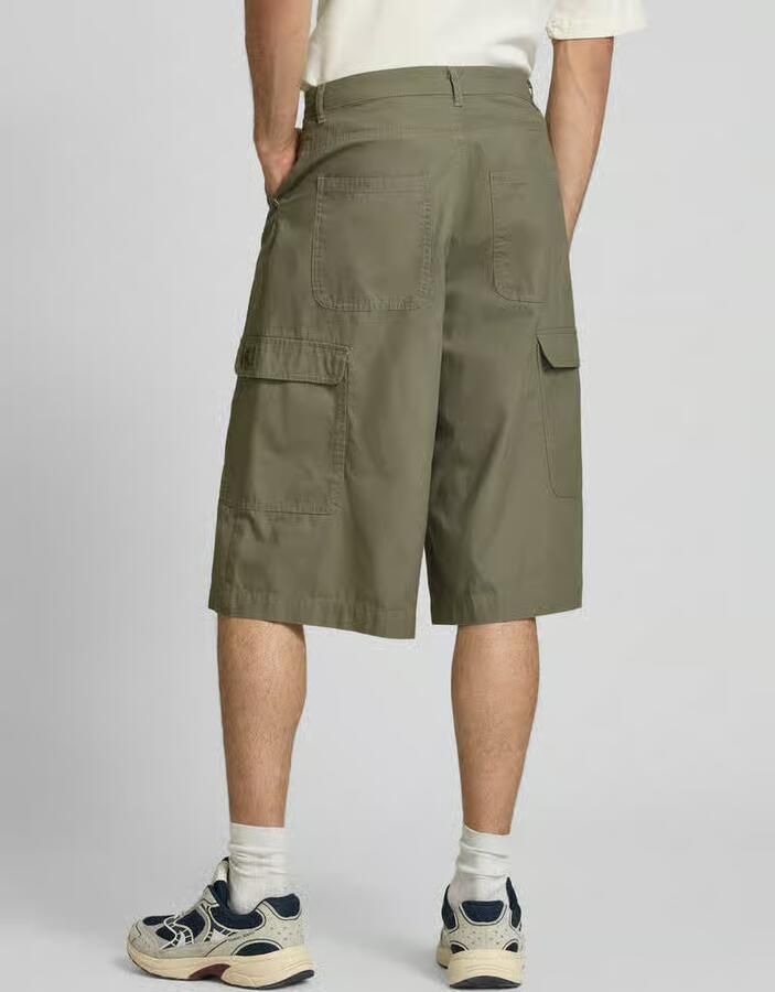 Karl Kani straight fit korte broek met cargozakken model 'Camo' - Foto 2