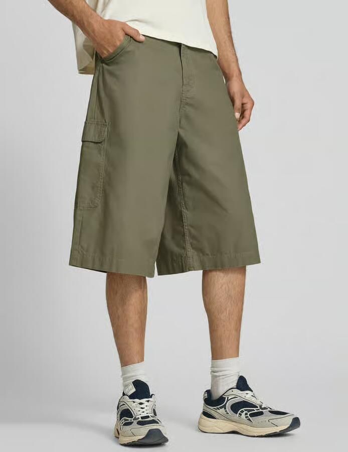 Karl Kani straight fit korte broek met cargozakken model 'Camo' - Foto 3