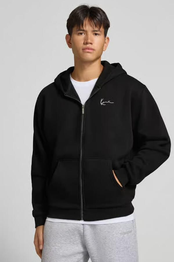 Karl Kani Chest Signature Essential Zip Hoodie Hooded vesten Kleding black maat: XXL beschikbare maaten:XS S M L XL XXL - Foto 3