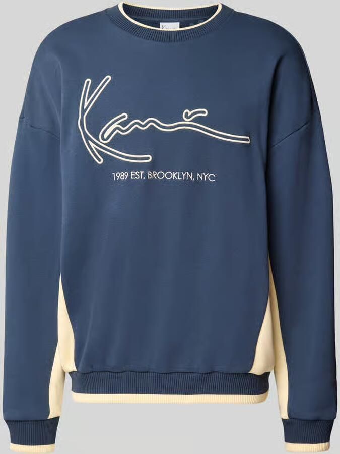 Karl Kani Sweatshirt met labelstitching