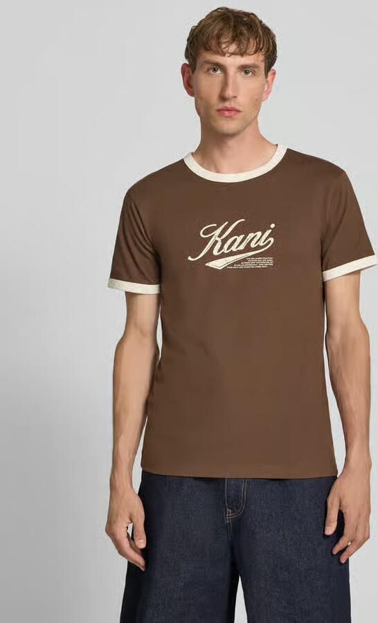Karl Kani T-shirt met labelprint en ronde hals - Foto 3