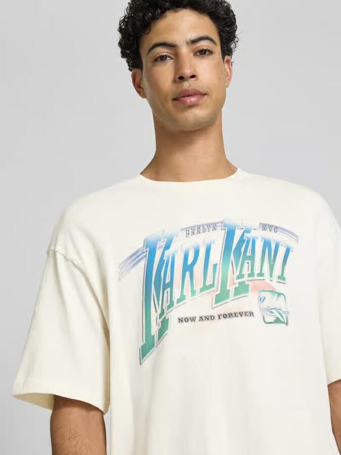 Karl Kani T-shirt met labelprint model 'Sport Gradient'