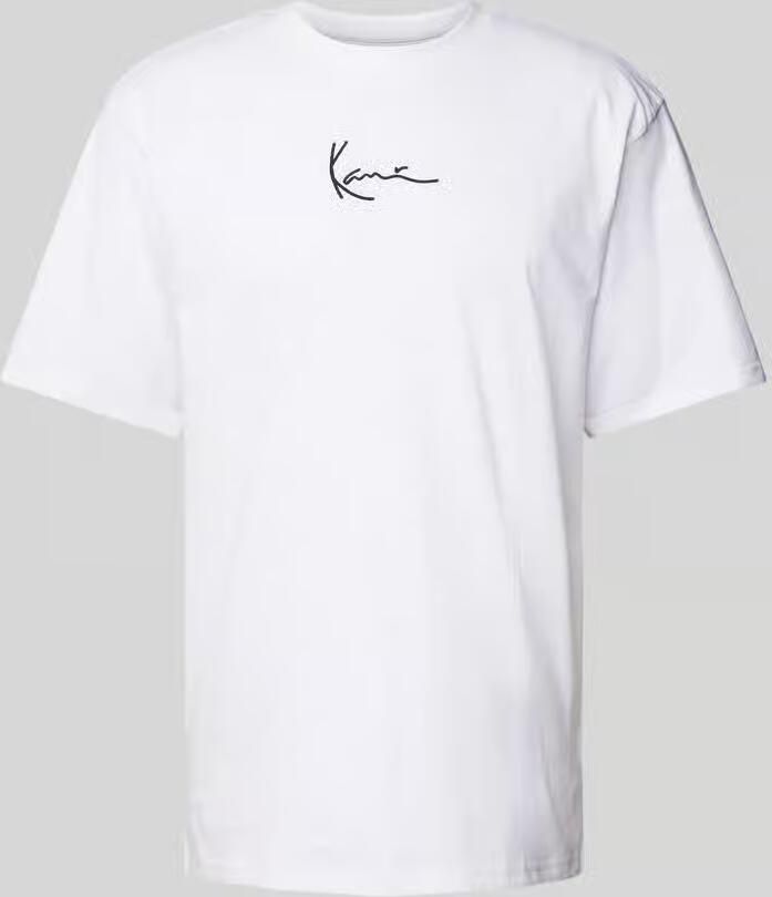 Karl Kani Signature Tee Lente Zomer Collectie Katoen White Heren - Foto 3