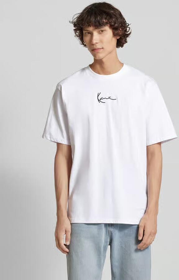 Karl Kani Signature Tee Lente Zomer Collectie Katoen White Heren - Foto 4