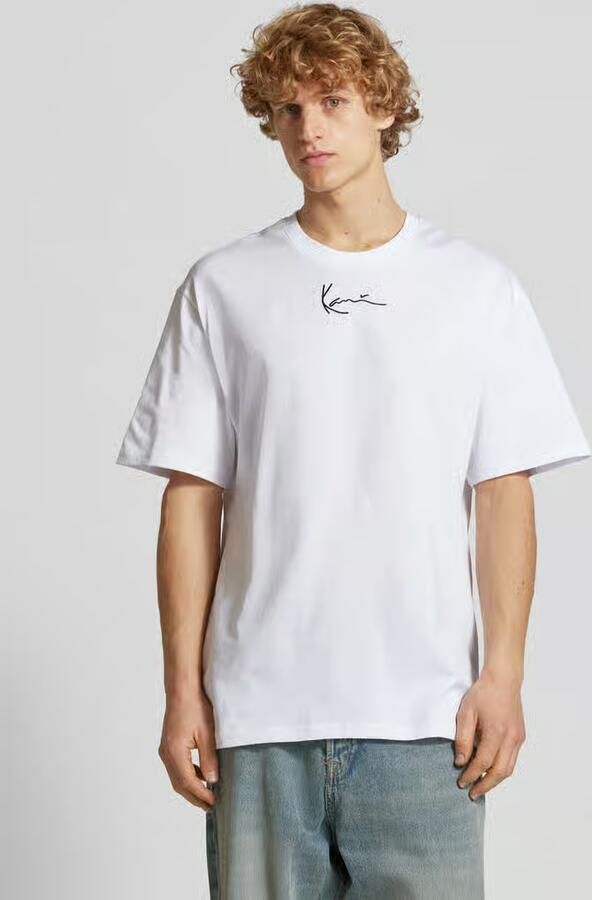 Karl Kani T-shirt met labelstitching in een set van 2 stuks - Foto 2