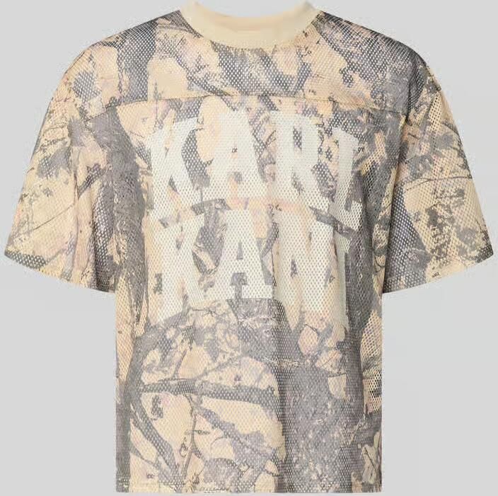 Karl Kani T-shirt van mesh met logo - Foto 2