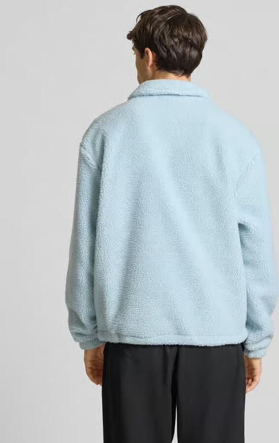 Karl Kani Teddybont sweatshirt met platte kraag en knoopsluiting