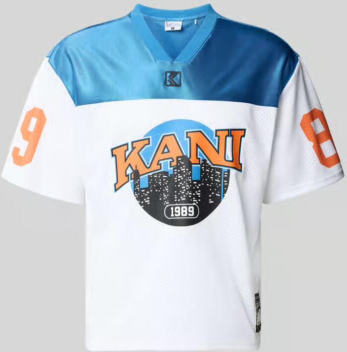 Karl Kani Tricotshirt met logo- en motiefprints model 'OG Sport College' - Foto 2