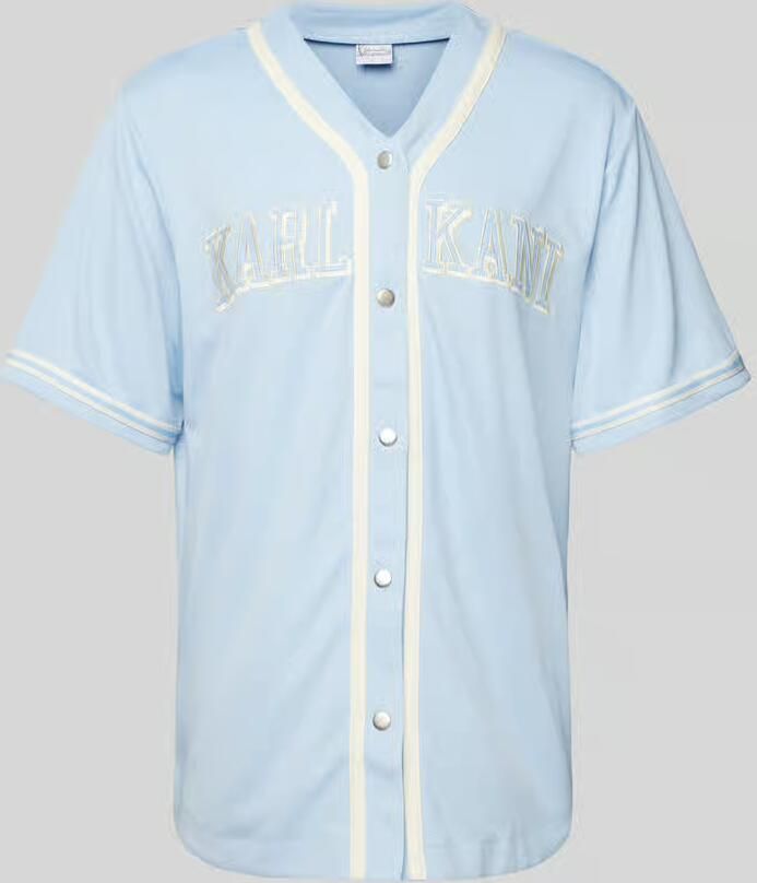 Karl Kani College Baseballshirt men Jersey's blauw Maat XL Kleding - Foto 6