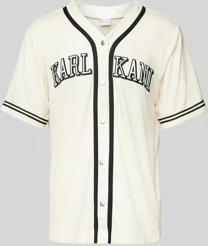 Karl Kani College Baseballshirt men Jersey's beige Maat XL Kleding - Foto 2