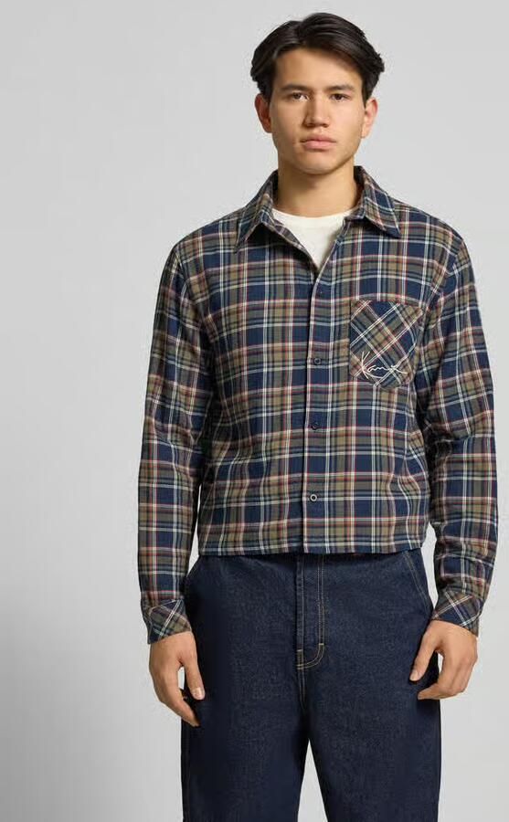Karl Kani Small Signature Cropped Check Shirt Men Windbreakers multicolor Maat XL Kleding - Foto 5
