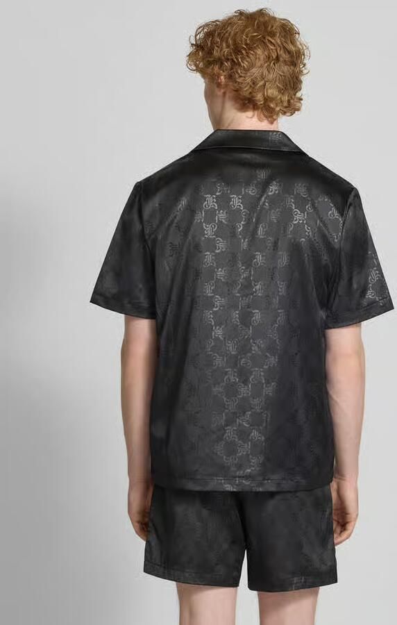Karl Kani Signature All Over Print Resort Shirt men Overhemden zwart Maat XL Kleding - Foto 4