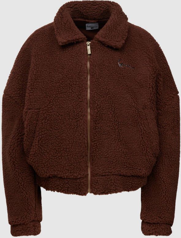 Karl Kani Sherpa jacket met opstaande kraag